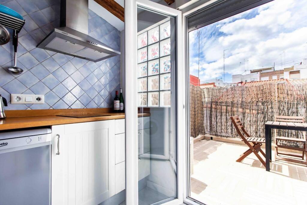 Estudio Para Parejas Con Terraza En La Playa فالنسيا المظهر الخارجي الصورة